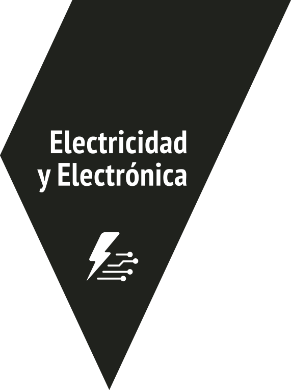 Electricidad y electrónica - negro